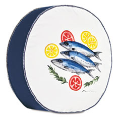 MEDITERRANEAN SARDINES DECORATIVE PILLOW