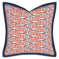 BOQUERONES SARDINES DECORATIVE PILLOW IN PAPAYA