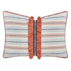 WELLERMAN FRINGE DECORATIVE PILLOW IN CORAL