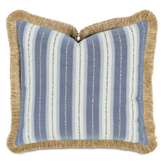 WELLERMAN STRIPED DECORATIVE PILLOW IN COASTAL