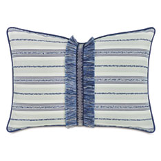 WELLERMAN FRINGE DECORATIVE PILLOW IN NAVY