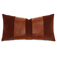 ORIEL STRIPE DECORATIVE PILLOW IN COGNAC