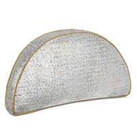 TINSEL DEMILUNE DECORATIVE PILLOW