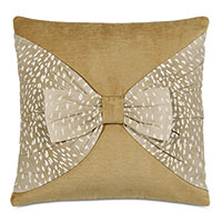 TINSEL BOW DECORATIVE PILLOW