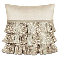 TINSEL RUFFLE DECORATIVE PILLOW