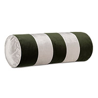 Tannenbaum Striped Bolster In Olive