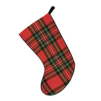 Tannenbaum Plaid Stocking