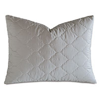 Viola Quilted Standard Sham in Dove