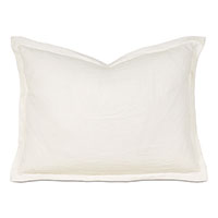 Shiloh Linen Standard Sham in Shell