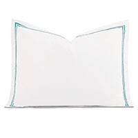 Enzo Satin Stitch Standard Sham In Aruba