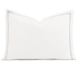 Enzo Satin Stitch Standard Sham in Lake