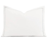 Enzo Satin Stitch Standard Sham in Silver