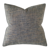 Rowley Woven Decorative Pillow In Charcoal