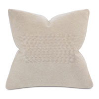 Brera Horizontal Tailor Tacks Decorative Pillow In Bisque