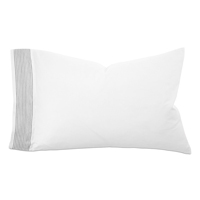 Marsden Satin Stitch Pillowcase in Navy