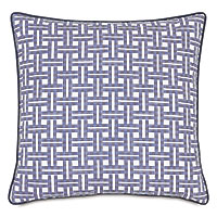 VIZCAYA FAUX BASKETWEAVE DECORATIVE PILLOW