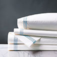 Tessa White/Sky Sheet Set