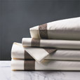 Cornice Ivory/Truffle Sheet Set