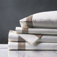 Cornice White/Biscotti Sheet Set