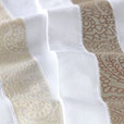 Cornice White/Biscotti Sheet Set