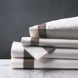 Cornice White/Truffle Sheet Set