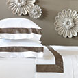 Cornice White/Truffle Sheet Set