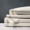 Enzo Ivory/Sable Sheet Set