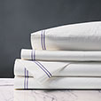 Enzo Satin Stitch Sheet Set in Heather