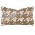 Lodge Houndstooth Decorative Pillow in Vivo Bisque