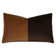 Uma Colorblock Decorative Pillow in Gold