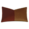 Uma Colorblock Decorative Pillow in Orange