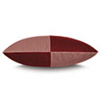 Uma Colorblock Decorative Pillow in Scarlet