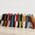 Uma Colorblock Decorative Pillow in Rust