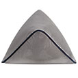 Uma Pyramid Decorative Pillow in Gray