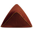 Uma Pyramid Decorative Pillow in Orange