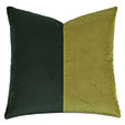 Uma Colorblock Decorative Pillow in Lime