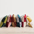 Uma Colorblock Decorative Pillow in Mustard