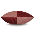 Uma Colorblock Decorative Pillow in Scarlet