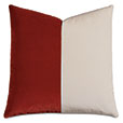 Uma Colorblock Decorative Pillow in Rust