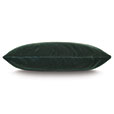 Uma Beaded Border Decorative Pillow In Emerald