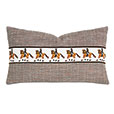 Stallion Embroidered Decorative Pillow