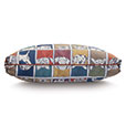 Lucky Dog Multicolored Floor Pillow