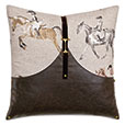 EQUESTRIAN BUCKLE DECORATIVE PILLOW