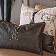 EQUESTRIAN BUCKLE DECORATIVE PILLOW