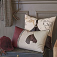 EQUESTRIAN BUCKLE DECORATIVE PILLOW