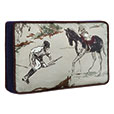 EQUESTRIAN PRINT DECORATIVE PILLOW