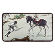 EQUESTRIAN PRINT DECORATIVE PILLOW