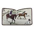EQUESTRIAN PRINT DECORATIVE PILLOW