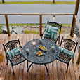 RIPTIDE GEOMETRIC DECORATIVE PILLOW IN ARCTIC