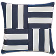 RIPTIDE GEOMETRIC DECORATIVE PILLOW IN INDIGO